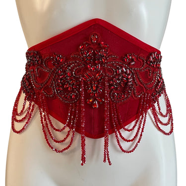 RTO - BLOODLUST BEADED VELVET WAIST BELT