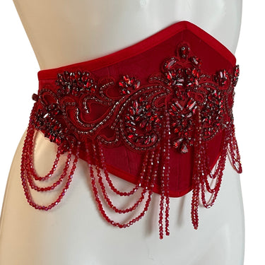 RTO - BLOODLUST BEADED VELVET WAIST BELT