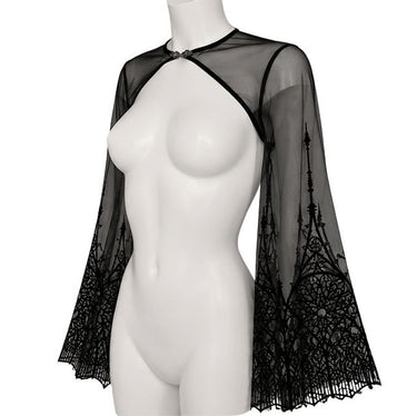 RTO - CATHEDRAL WIDE SLEEVE BOLERO (BLACK)
