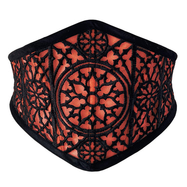 RTO - MIDNIGHT MESH CORSET BELT (RED)