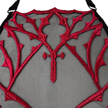 RTO - BURGUNDY DOGMA HALTER BRA