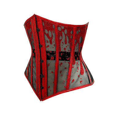 RTO - BLOOD DRIPS DECORATIVE UNDERBUST - BLACK