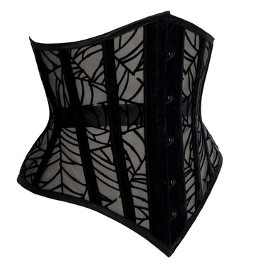 RTO - SPIDERWEB DECORATIVE UNDERBUST - BLACK MESH