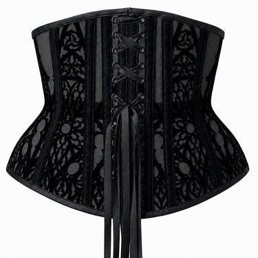 RTO - CATHEDRAL DECORATIVE UNDERBUST - BLACK MESH