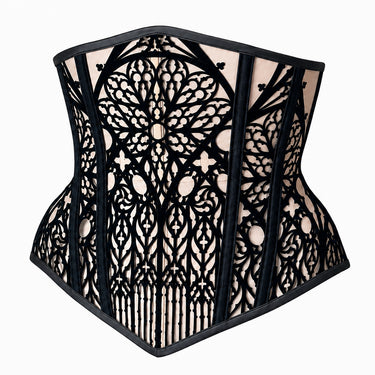 RTO - CATHEDRAL DECORATIVE UNDERBUST - NUDE MESH