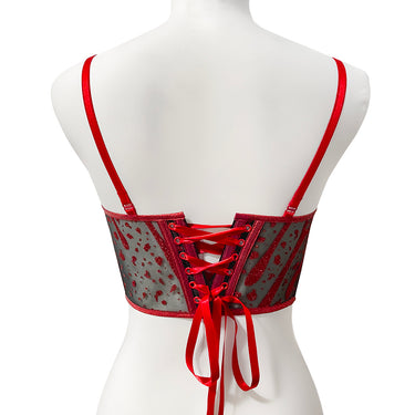 BLOOD DRIPS CUPLESS BUSTIER