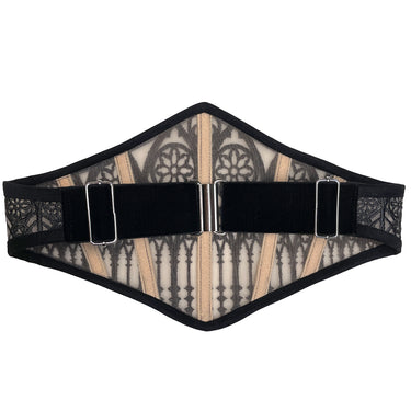 RTO - CATHEDRAL MESH CORSET BELT (NUDE)