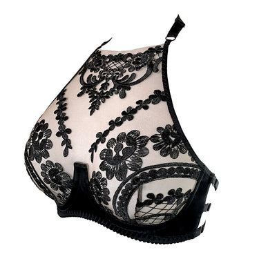 RTO - OHMYGOTH HALTER BRA - BLACK