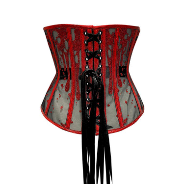 RTO - BLOOD DRIPS DECORATIVE UNDERBUST - BLACK