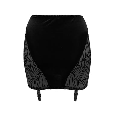 RTO- SPIDERWEB GARTER SKIRT (BLACK)