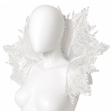 RTO - ELIZABETHAN VAMPIRE COLLAR / MEDIUM / WHITE