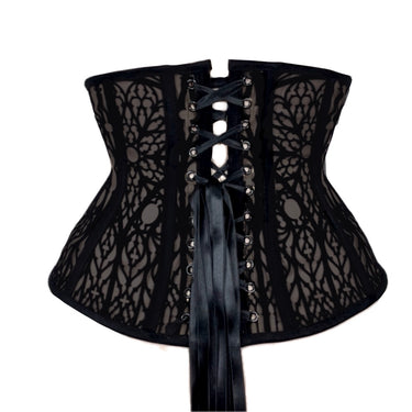 RTO - CATHEDRAL DECORATIVE UNDERBUST - BLACK MESH