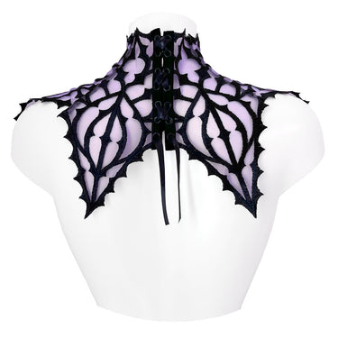 RTO - *SPECIAL EDITION * DOGMA EMBROIDERY TULLE NECKPIECE (PURPLE)