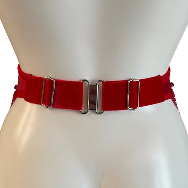 RTO - BLOODLUST BEADED VELVET WAIST BELT