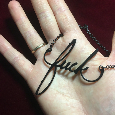 FUC* FILIGREE NECKLACE