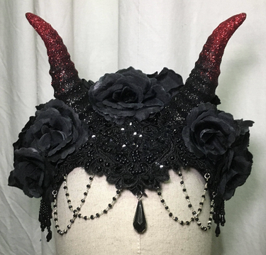 HORNS'N'ROSES HEADPIECE