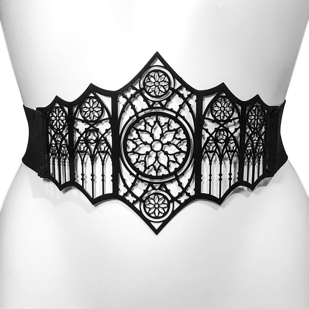 POINTED CATHEDRAL FILIGREE CORSET BELT