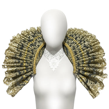 BAROQUE RUFFLED SHOULDER PIECE / LARGE