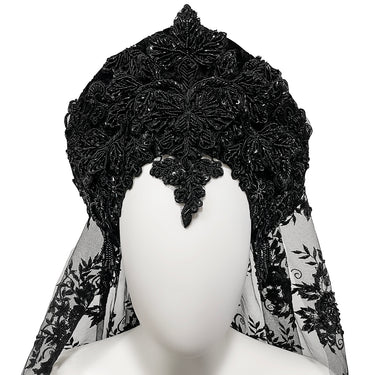 EMBELLISHED VEILED KOKOSHNIK