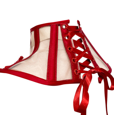 RAVEN SKULL NECKCORSET